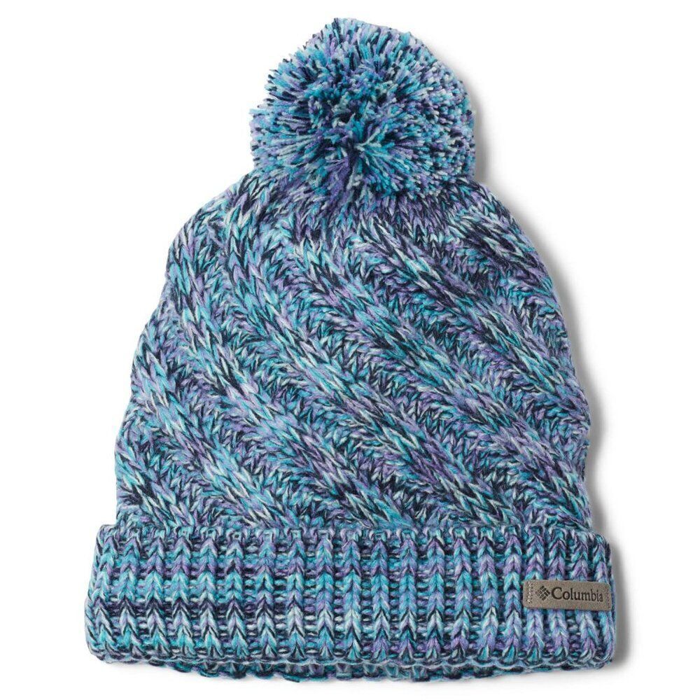Columbia Youth Unisex Bundle Up Beanie, Geyser/Sea Ice Ombre, One Size